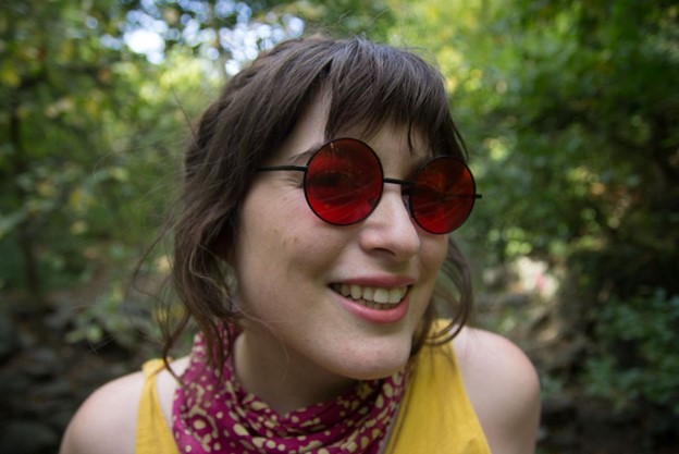 Allison M Clendaniel outside wearing sunglasses