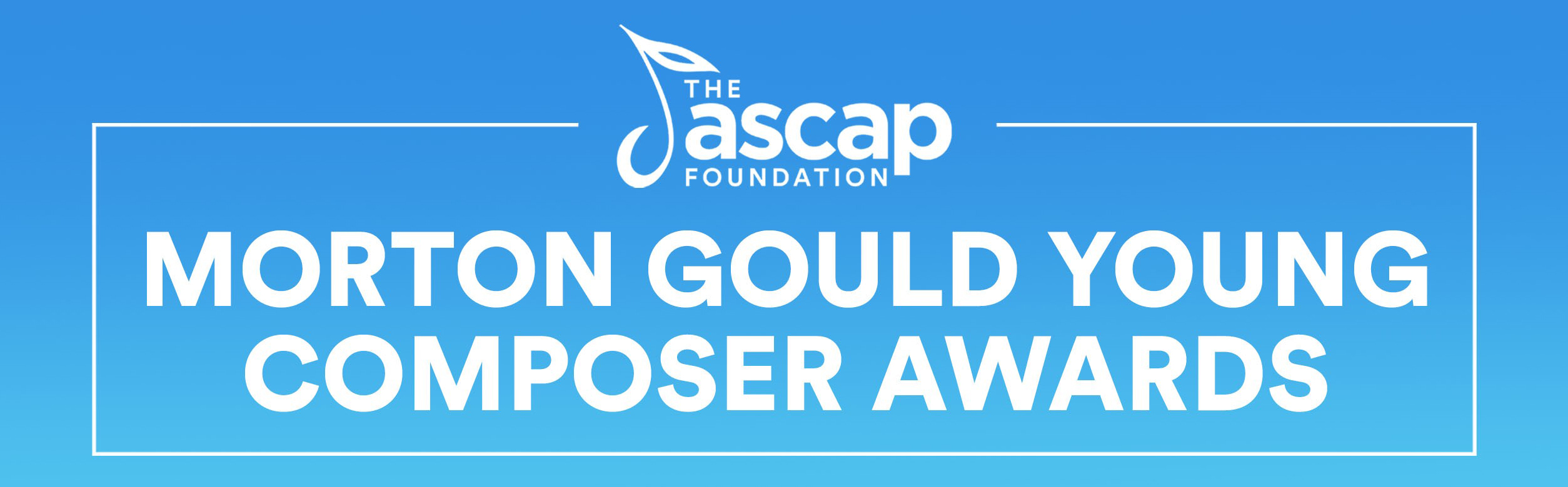 ASCAP Foundation Logo with Morton Gould Awards header
