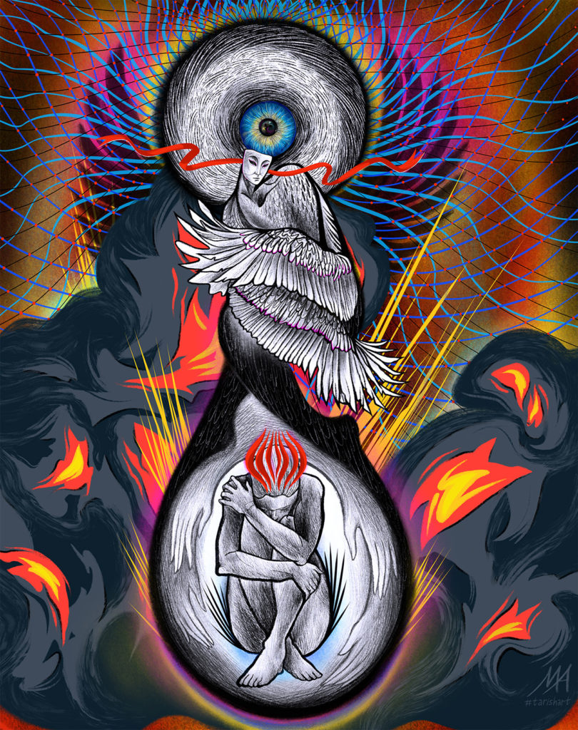 Marianna Tarish's digital artwork "Guardian Angel"