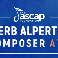 Banner for the 2023 ASCAP Foundation Herb Alpert Young Jazz Composer Awards