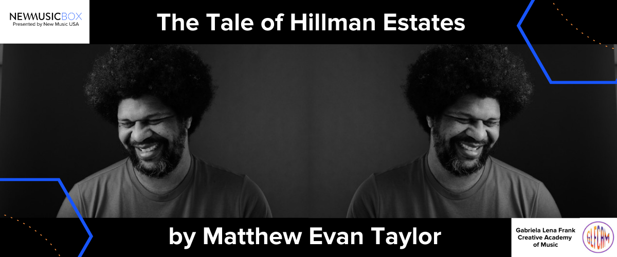 Photos of Matthew Evan Taylor embedded in banner branded for the GLFCAM Guest Editor Series.