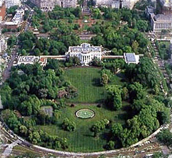 The White House from above
