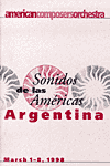 Sonidos de las Americas program cover: Argentina