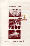 Sonidos de las Americas program cover: Cuba